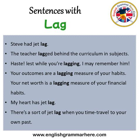 lag englisch|lag in a sentence.